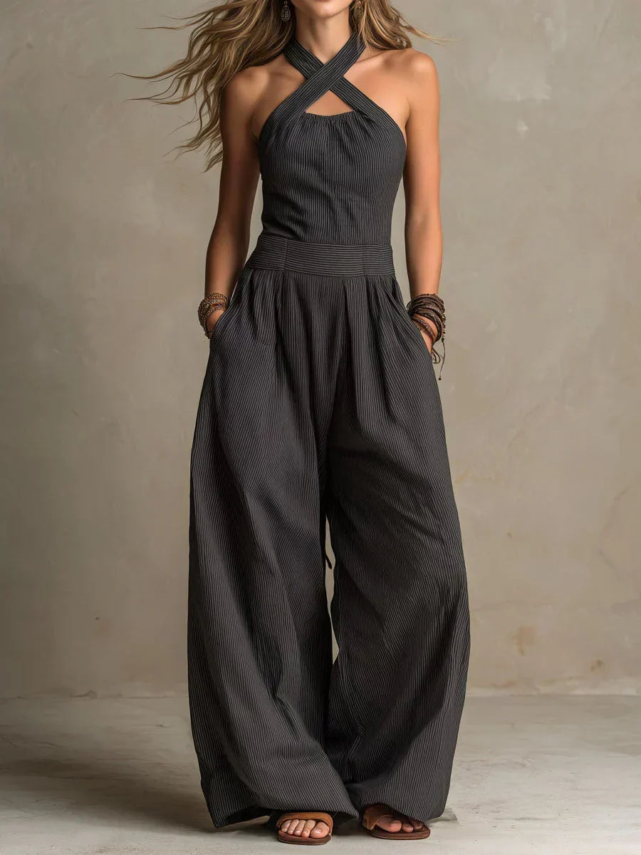 Bianca Cross-Neckline Jumpsuit